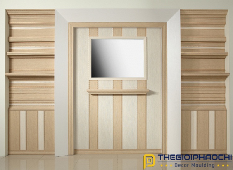 thi công phào chỉ nhựa hàn quốc ốp tường
